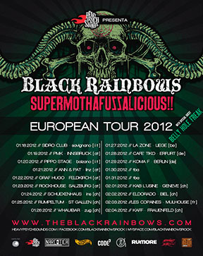 Black Rainbows Supermothafuzzalicious - European Tour 2012 poster
