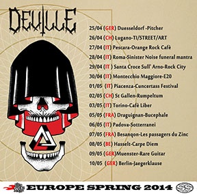 Deville - April/May 2014 tour poster