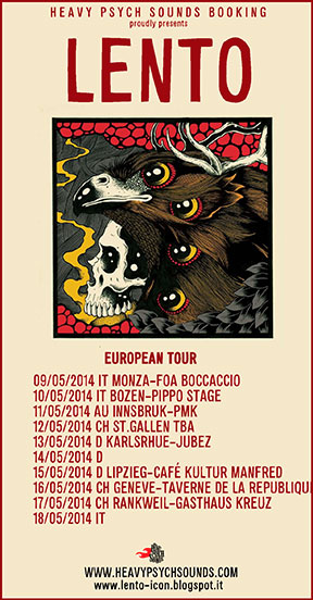 Lento - European Tour May 2014 poster