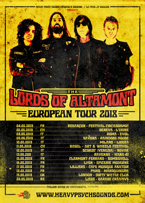 The Lords Of Altamont - European Tour 2018