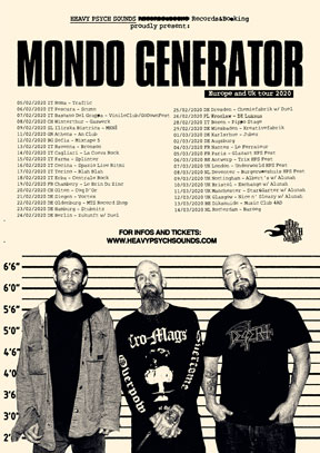Mondo Generator - Europe & UK Tour 2020