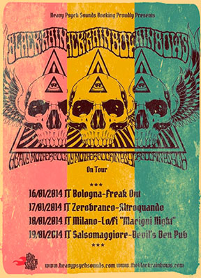 Black Rainbows - January 2014 Tour poster