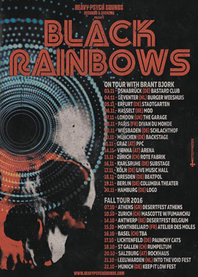 Black Rainbows - Fall Tour 2016